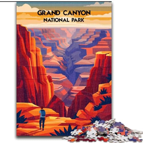 Puzzles für Erwachsene und Jugendliche, Puzzle Grand Canyon Majesty, für 14+, anspruchsvolles Spiel und Familienspiel, toll, 50x75cm von ABKMXDKZ