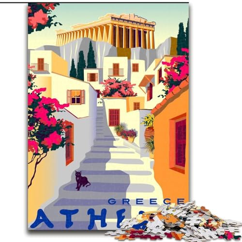 Puzzles für Erwachsene und Jugendliche, Puzzle Griechenland, Athen, Reise, Lernspiele, Heimdekoration, ganze Familie, 26x38cm Puzzles für Erwachsene und Jugendliche, Puzzle Griechenland, Athen, Reise, Lernspiele, Heimdekoration, ganze Familie, 26x38cm von ABKMXDKZ