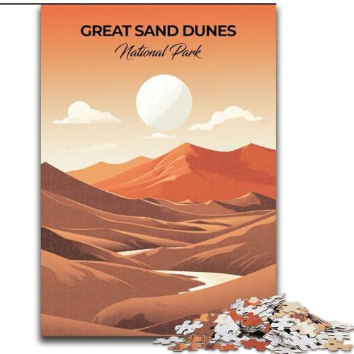 Puzzles für Erwachsene und Jugendliche, Puzzle Große Sanddünen, Lernspiele, Heimdekoration, ganze Familie, 50x75cm von ABKMXDKZ