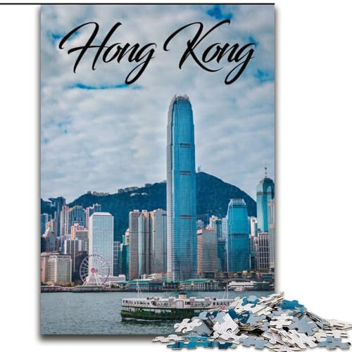 Puzzles für Erwachsene und Jugendliche, Puzzle Hong Kong, für 14+, anspruchsvolles Spiel und Familienspiel, toll, 50x75cm Puzzles für Erwachsene und Jugendliche, Puzzle Hong Kong, für 14+, anspruchsvolles Spiel und Familienspiel, toll, 50x75cm von ABKMXDKZ