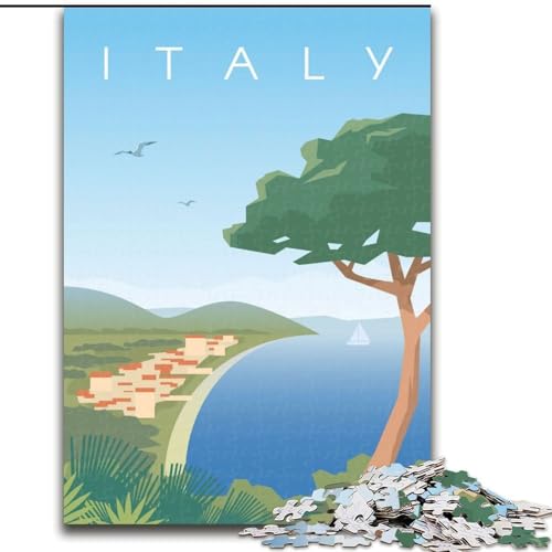 Puzzles für Erwachsene und Jugendliche, Puzzle Italien, Lernspiele, Heimdekoration, ganze Familie, 50x75cm Puzzles für Erwachsene und Jugendliche, Puzzle Italien, Lernspiele, Heimdekoration, ganze Familie, 50x75cm von ABKMXDKZ