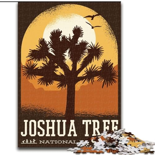 Puzzles für Erwachsene und Jugendliche, Puzzle Joshua Tree, Lernspiele, Heimdekoration ganze Familie, 26x38cm von ABKMXDKZ