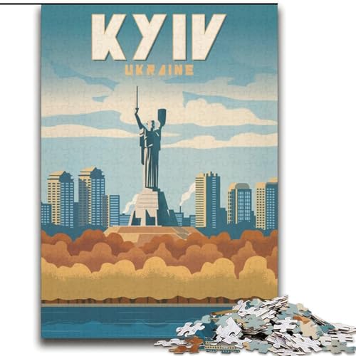 Puzzles für Erwachsene und Jugendliche, Puzzle Kiew, für 14+, anspruchsvolles Spiel und Familienspiel, toll, 70x100cm von ABKMXDKZ