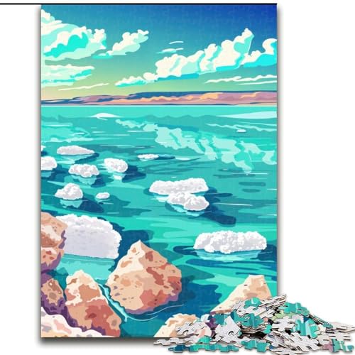 Puzzles für Erwachsene und Jugendliche, Puzzle Landschaft des Toten Meeres, Lernspiele, Heimdekoration ganze Familie, 26x38cm von ABKMXDKZ