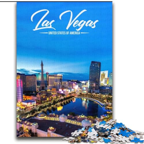 Puzzles für Erwachsene und Jugendliche, Puzzle Las Vegas, Lernspiele, Heimdekoration ganze Familie, 70x100cm von ABKMXDKZ