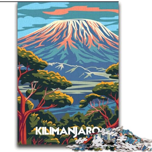 Puzzles für Erwachsene und Jugendliche, Puzzle Majestätischer Kilimandscharo, Lernspiele, Heimdekoration ganze Familie, 70x100cm Puzzles für Erwachsene und Jugendliche, Puzzle Majestätischer Kilimandscharo, Lernspiele, Heimdekoration ganze Familie, 70x100cm von ABKMXDKZ