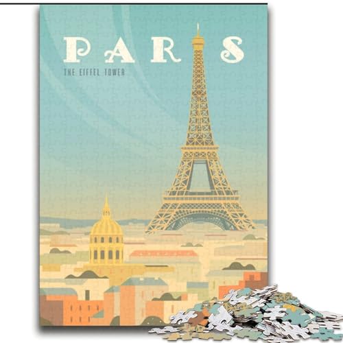 Puzzles für Erwachsene und Jugendliche, Puzzle Paris, Lernspiele, Heimdekoration, ganze Familie, 70x100cm von ABKMXDKZ