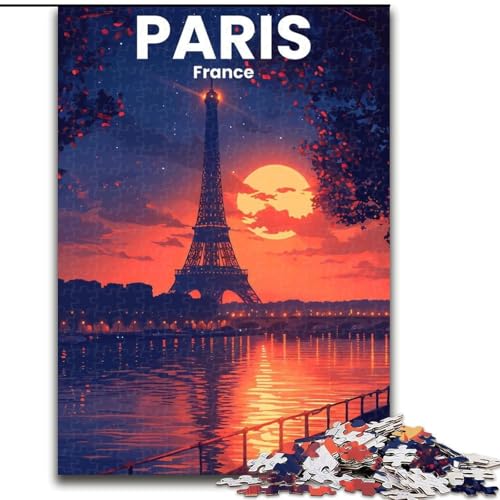 Puzzles für Erwachsene und Jugendliche, Puzzle Paris, pädagogisches Spielzeug zum Stressabbau, tolle Geschenke und Spielzeuge, 26x38cm von ABKMXDKZ