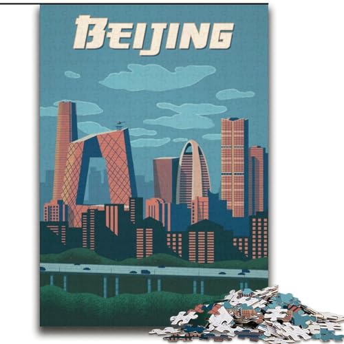 Puzzles für Erwachsene und Jugendliche, Puzzle Peking, Lernspiele, Heimdekoration ganze Familie, 70x100cm von ABKMXDKZ