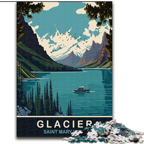 Puzzles für Erwachsene und Jugendliche, Puzzle Saint Mary Lake, Lernspiele, Heimdekoration ganze Familie, 26x38cm Puzzles für Erwachsene und Jugendliche, Puzzle Saint Mary Lake, Lernspiele, Heimdekoration ganze Familie, 26x38cm von ABKMXDKZ