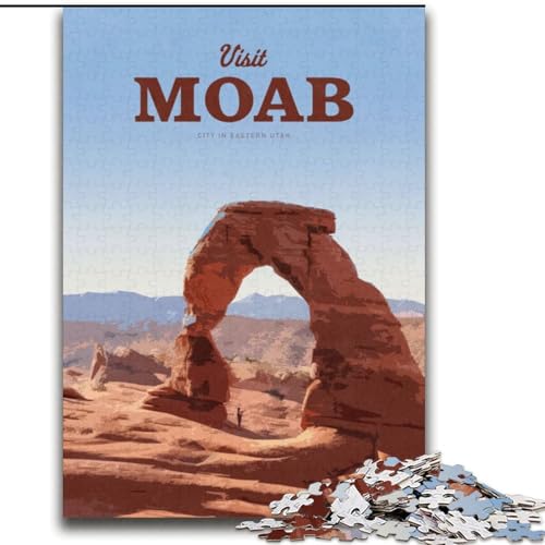 Puzzles für Erwachsene und Jugendliche, Puzzle Visit Moab, Lernspiele, Heimdekoration ganze Familie, 70x100cm von ABKMXDKZ