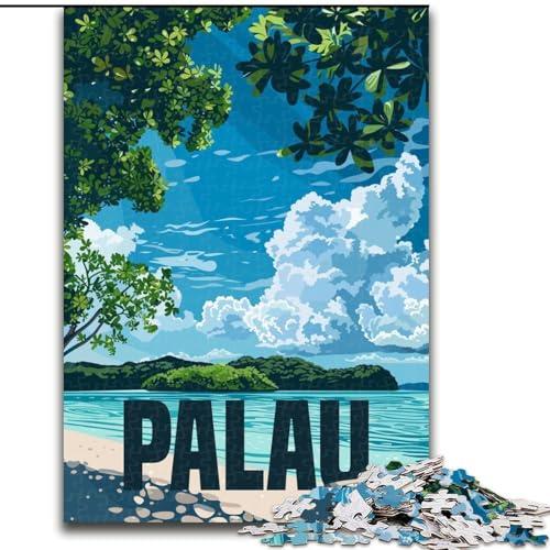 Puzzles für Erwachsene und Jugendliche, Puzzles, Insel Palau, Lernspiele, Heimdekoration, ganze Familie, 26x38cm von ABKMXDKZ