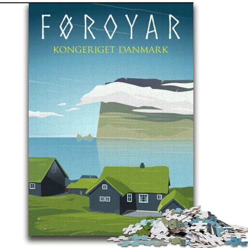 Puzzles für Erwachsene und Teenager, Puzzle Dänemark, Stressabbau, schwierige Herausforderung, Wichtelgeschenke für Kinder ab 14 Jahren, 70x100cm Puzzles für Erwachsene und Teenager, Puzzle Dänemark, Stressabbau, schwierige Herausforderung, Wichtelgeschenke für Kinder ab 14 Jahren, 70x100cm von ABKMXDKZ