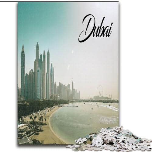 Puzzles für Erwachsene und Teenager, Puzzle Dubai, Stressabbau, schwierige Herausforderung, Wichtelgeschenke für Kinder ab 14 Jahren, 50x75cm von ABKMXDKZ