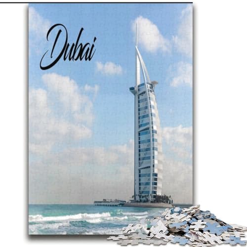 Puzzles für Erwachsene und Teenager, Puzzle Dubai, Stressabbau, schwierige Herausforderung, Wichtelgeschenke für Kinder ab 14 Jahren, 70x100cm von ABKMXDKZ