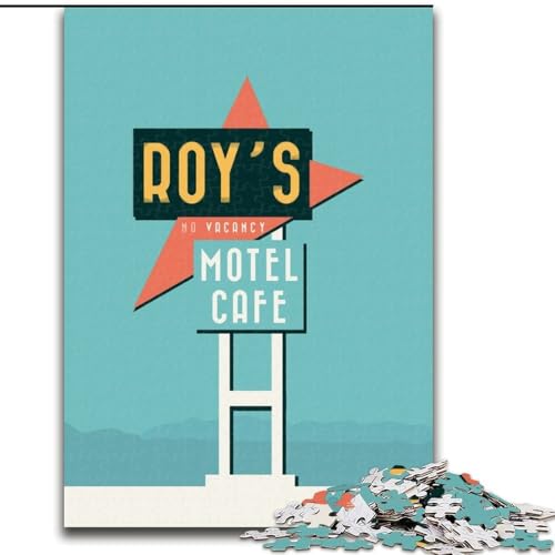 Puzzles für Erwachsene und Teenager, Puzzle Roys Motel, pädagogisches Spielzeug zum Stressabbau, tolle Geschenke und Spielzeuge, 26x38cm Puzzles für Erwachsene und Teenager, Puzzle Roys Motel, pädagogisches Spielzeug zum Stressabbau, tolle Geschenke und Spielzeuge, 26x38cm von ABKMXDKZ