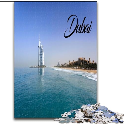Puzzles für Teenager Dubai, Stressabbau, schwierige Herausforderung, Wichtelgeschenke für Kinder ab 14 Jahren, 50x75cm von ABKMXDKZ