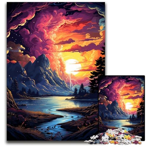 1000 teiliges Puzzle „Fantasielandschaft unter Sonnenuntergang“ Holzpuzzle Denkspiel interaktives Familienspiel geeignet für Kinder ab 1000 Jahren 75 x 50 cm 1000 teiliges Puzzle „Fantasielandschaft unter Sonnenuntergang“ Holzpuzzle Denkspiel interaktives Familienspiel geeignet für Kinder ab 1000 Jahren 75 x 50 cm von ABKXDMZK
