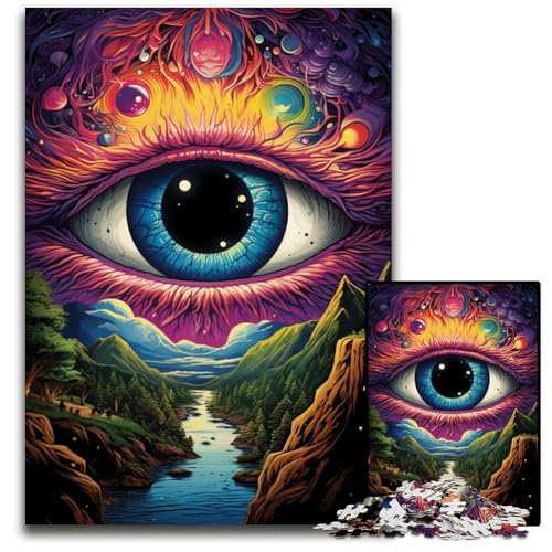1000 teiliges Puzzle „Fantasy Cosmic Eyes“ für Erwachsene anspruchsvolles Denkspiel für Teenager Spaß für den Familienspieleabend 1000 Teile (38 x 26 cm) von ABKXDMZK