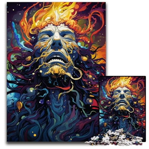 1000 teiliges Puzzle „Gott des Universums“ Holzpuzzle Denksportspiel interaktives Familienspiel geeignet für Kinder ab 1000 Jahren (75 x 50 cm) von ABKXDMZK