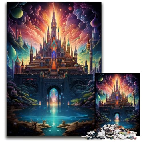 1000 teiliges Puzzle „Großer Palast von Thailand“ Holzpuzzle für Erwachsene für Teenager und Jugendliche ideales Geburtstags 1000 Teile (75 x 50 cm) von ABKXDMZK