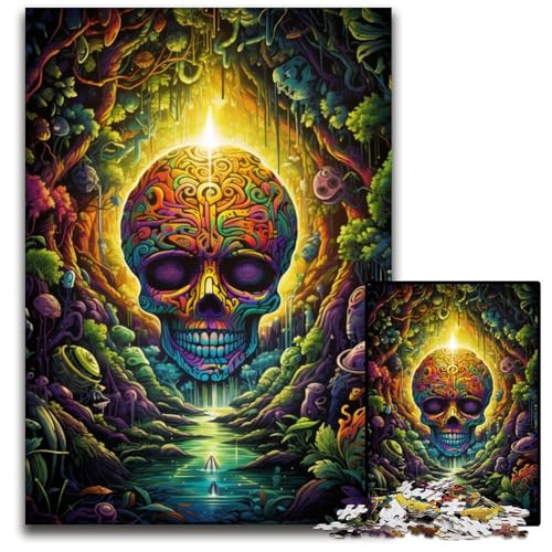 1000 teiliges Puzzle „Höllendämon“ Holzpuzzle Denksportaufgabe interaktives Familienspiel geeignet für Kinder ab 1000 Jahren (75 x 50 cm) von ABKXDMZK