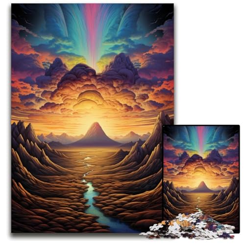 1000 teiliges Puzzle „It's The Edge of The Namib Desert“ Papierpuzzle Denksportaufgabe interaktives Familienspiel geeignet für Kinder ab 1000 Jahren 1000 Teile (38 x 26 cm) von ABKXDMZK