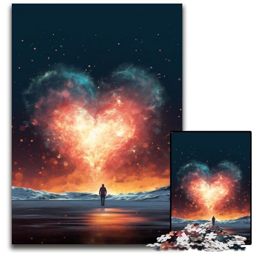 1000 teiliges Puzzle „Liebesromantik“ aus Papier Denksportspiel interaktives Familienspiel geeignet für Kinder ab 1000 Jahren (38 x 26 cm) von ABKXDMZK