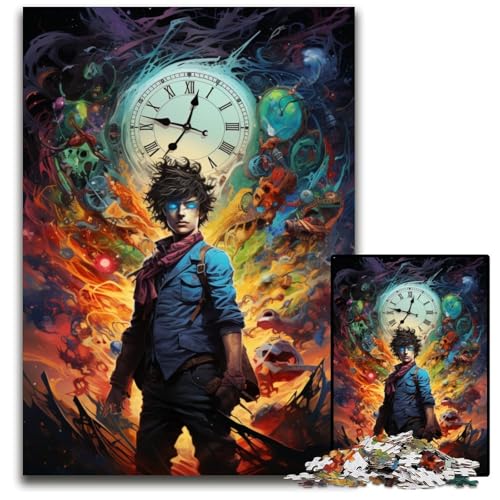 1000 teiliges Puzzle für Erwachsene „God of Time“ unmögliche Puzzles für Erwachsene perfekt für Heimdekoration Geburtstage Feiertage und Geschenke 1000 Teile (75 x 50 cm) von ABKXDMZK