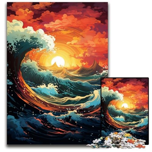 1000 teiliges Puzzle für Erwachsene Fantasie Sonnenuntergangslandschaft unmögliches Puzzle für Erwachsene interaktives Familienspiel Bastelgeschenk mit farbenfrohen Kunstwerken 1000 Teile (75 x 50 cm) 1000 teiliges Puzzle für Erwachsene Fantasie Sonnenuntergangslandschaft unmögliches Puzzle für Erwachsene interaktives Familienspiel Bastelgeschenk mit farbenfrohen Kunstwerken 1000 Teile (75 x 50 cm) von ABKXDMZK