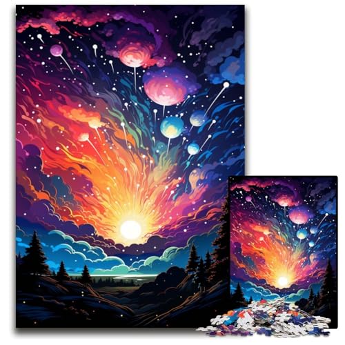 1000 teiliges Puzzle für Erwachsene Fantasiegemälde Landschaftspuzzle für Erwachsene entspannende Unterhaltung Heimdekoration 1000 Teile (75 x 50 cm) von ABKXDMZK