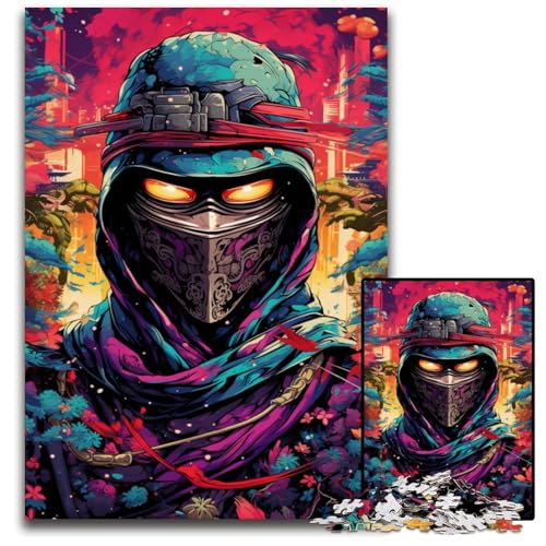 1000 teiliges Puzzle für Erwachsene Fantasy Puzzle mit japanischem Ninja schwierige Puzzles für Erwachsene perfekt für Halloween Weihnachten Geburtstagsgeschenk 1000 PCS (75 x 50 cm) von ABKXDMZK
