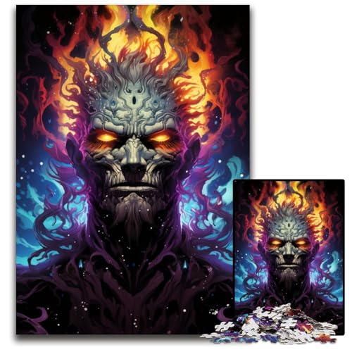 1000 teiliges Puzzle für Erwachsene Gott des Universums unmögliches Puzzle für Erwachsene interaktives Familienspiel Bastelgeschenk mit farbenfrohen Kunstwerken 1000 Teile (75 x 50 cm) von ABKXDMZK