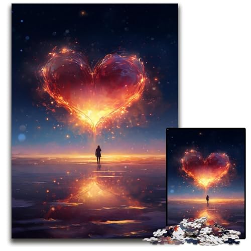 1000 teiliges Puzzle für Erwachsene Liebesromantik schwierige Puzzles für Erwachsene perfekt für Halloween Weihnachten Geburtstagsgeschenk 1000 PCS (38 x 26 cm) von ABKXDMZK