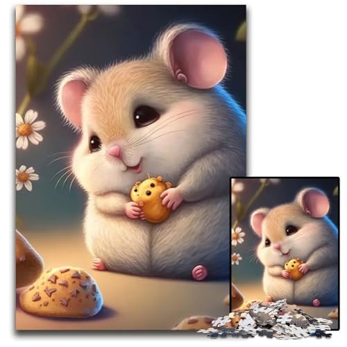 1000 teiliges Puzzle für Erwachsene weiße Maus schwierige Puzzles für Erwachsene perfekt für Halloween Weihnachten Geburtstagsgeschenk 1000 PCS (38 x 26 cm) von ABKXDMZK