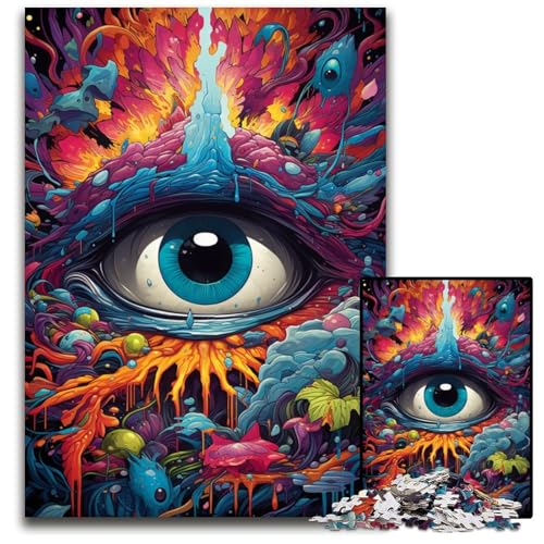 1000 teiliges Puzzle mit Fantasy Augen für Erwachsene anspruchsvolles Denkspiel für Teenager Spaß für den Familienspielabend 1000 Teile (75 x 50 cm) von ABKXDMZK