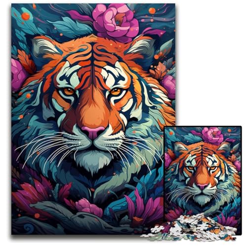 1000 teiliges Puzzle von Huahu farbenfrohe psychedelische Puzzles für Erwachsene anspruchsvolles Denkspiel für Teenager Spaß für den Familienspieleabend 1000 Teile (75 x 50 cm) von ABKXDMZK