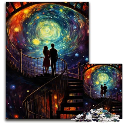 1000 teiliges Puzzle zum Thema Liebe und Romantik für Erwachsene anspruchsvolles Denkspiel für Teenager Spaß für den Familienspieleabend 1000 Teile (75 x 50 cm) von ABKXDMZK