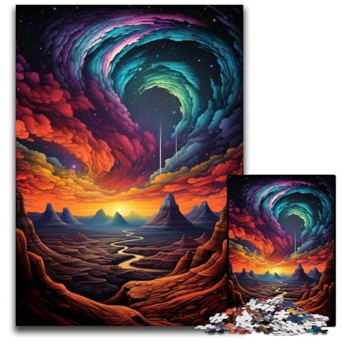 Es ist der Rand der Namib Wüste 1000 teiliges Puzzle für Erwachsene Holzpuzzle anspruchsvolles Denkspiel Familienaktivität Heimdekoration 1000 Teile (75 x 50 cm) von ABKXDMZK