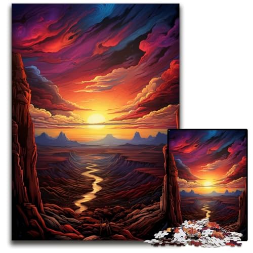 Es ist der Rand der Namib Wüste Puzzle mit 1000 Teilen Schwierige Puzzles für Erwachsene Interaktives Familienspiel Gehirntraining Lernspielzeug 1000 Teile (38 x 26 cm) von ABKXDMZK
