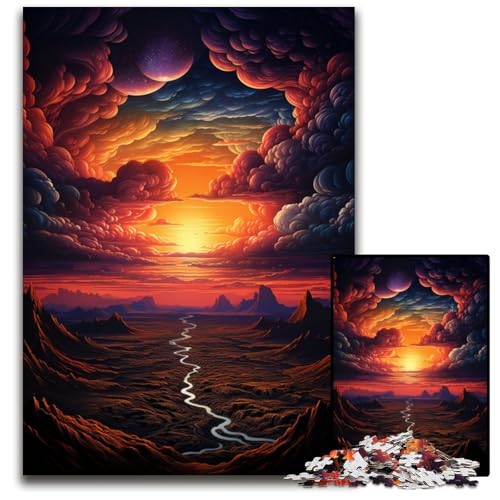 Es ist der Rand der Namib Wüste Puzzle mit 1000 Teilen für Erwachsene anspruchsvolles Denkspiel für Teenager Spaß für den Familienspieleabend 1000 Teile (75 x 50 cm) von ABKXDMZK