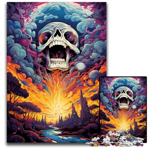 Fantasielandschafts Puzzles für 1000 teilige Papierpuzzles Denkspiel für Teenager und Familieninteraktion 1000 Teile (38 x 26 cm) von ABKXDMZK