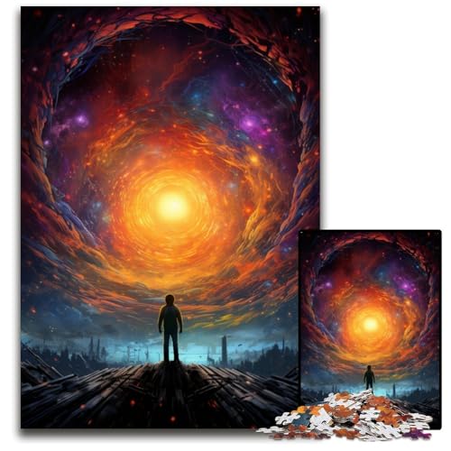 Fantasy Landschaftspuzzle 1000 Teile für Erwachsene Unmögliche Puzzles für Erwachsene Anspruchsvolles Denkspiel für Teenager Spaß für den Familienspieleabend 1000 Teile (75 x 50 cm) von ABKXDMZK