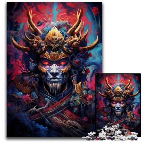 Japanische Sakura Samurai Puzzles für 1000 teilige Papierpuzzles Denkspiel für Teenager und Familieninteraktion 1000 Teile (38 x 26 cm) von ABKXDMZK