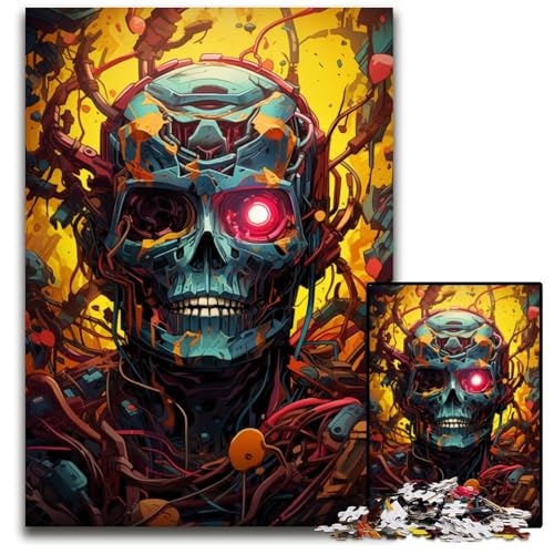 Mechanisches Skelett Puzzle 1000 Teile schwierige Puzzles für Erwachsene interaktives Familienspiel Gehirn Herausforderung Lernspielzeug 1000 Teile (75 x 50 cm) von ABKXDMZK