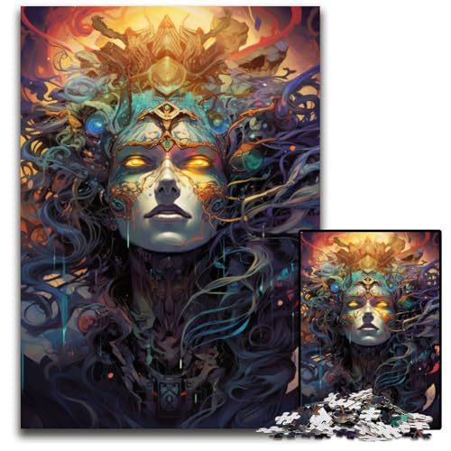 Puzzle „Gott des Universums“ 1000 Teile Puzzle für Erwachsene anspruchsvolles Denkspiel entspannendes Spielzeug für Teenager 1000 Teile (75 x 50 cm) von ABKXDMZK
