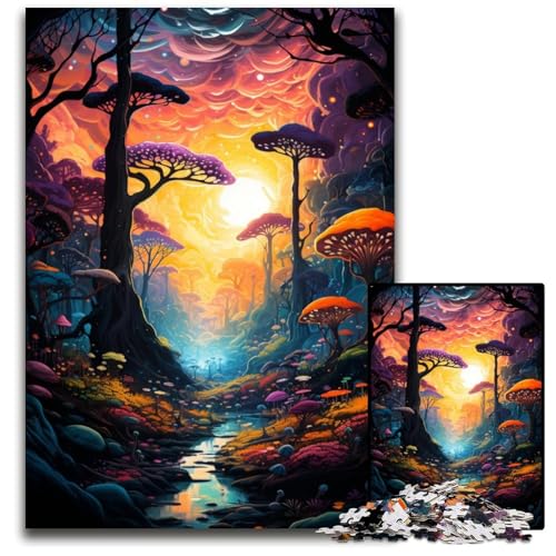 Puzzle für Erwachsene 1000 Teile Fantasy Magic Jungle anspruchsvolle Puzzles DIY Heimdekor Geschenk Denkspiel 1000 Teile (38 x 26 cm) von ABKXDMZK