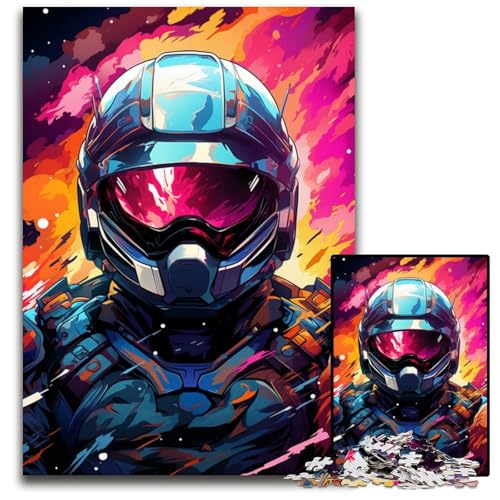 Puzzle für Erwachsene 1000 Teile maskierter Ritter anspruchsvolle Puzzles DIY Heimdekor Geschenk Denkspiel 1000 Teile (75 x 50 cm) von ABKXDMZK