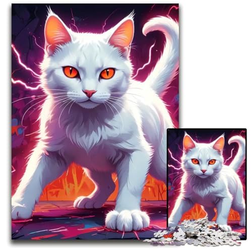 White Lightning Vigilante 1000 teiliges Puzzle für Erwachsene Holzpuzzle anspruchsvolles Denkspiel Familienaktivität Heimdekoration 1000 Teile (75 x 50 cm) von ABKXDMZK