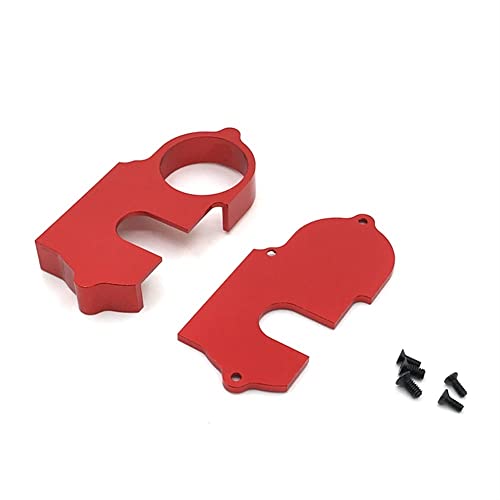 ABLOOX RC-Zubehör Metall-Upgrade-Teile for WLToys 144001 124017-16-18 124019 Ferngesteuertes Auto Upgrade-Teile Getriebe Staubschutz (Color : Rood) von ABLOOX